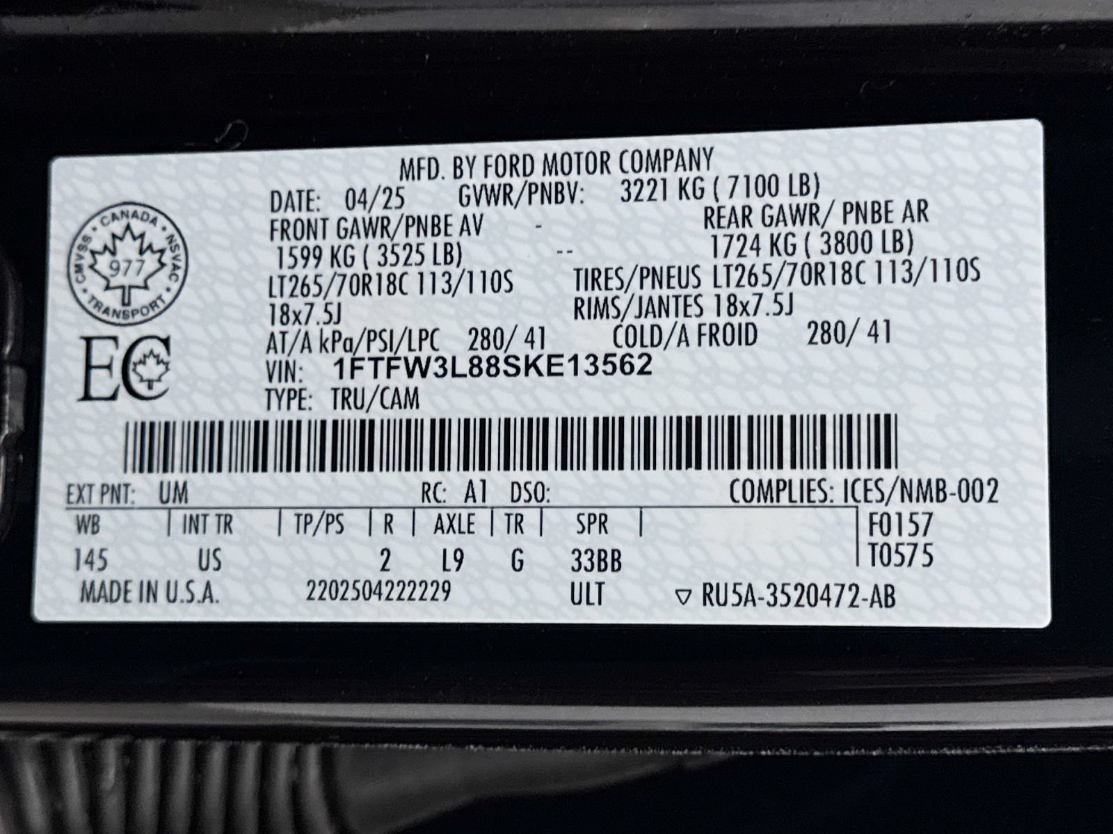 Used 2025 Ford F150 XLT w/ Equipment Group 302A MID AWD/4WD image 36