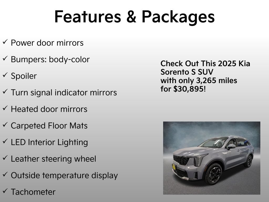 Used 2025 Kia Sorento S w/ Panoramic Sunroof Package AWD/4WD image 21