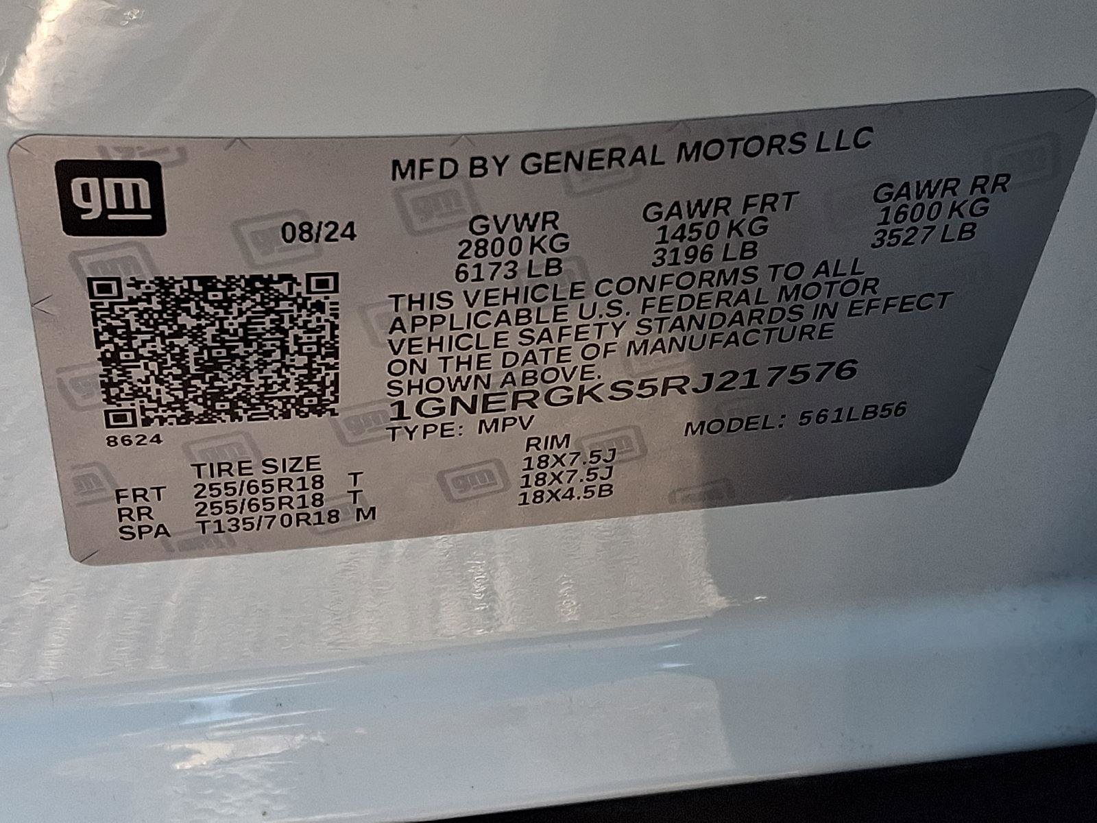 Used 2024 Chevrolet Traverse LT w/ LPO, Floor Liner Package image 26