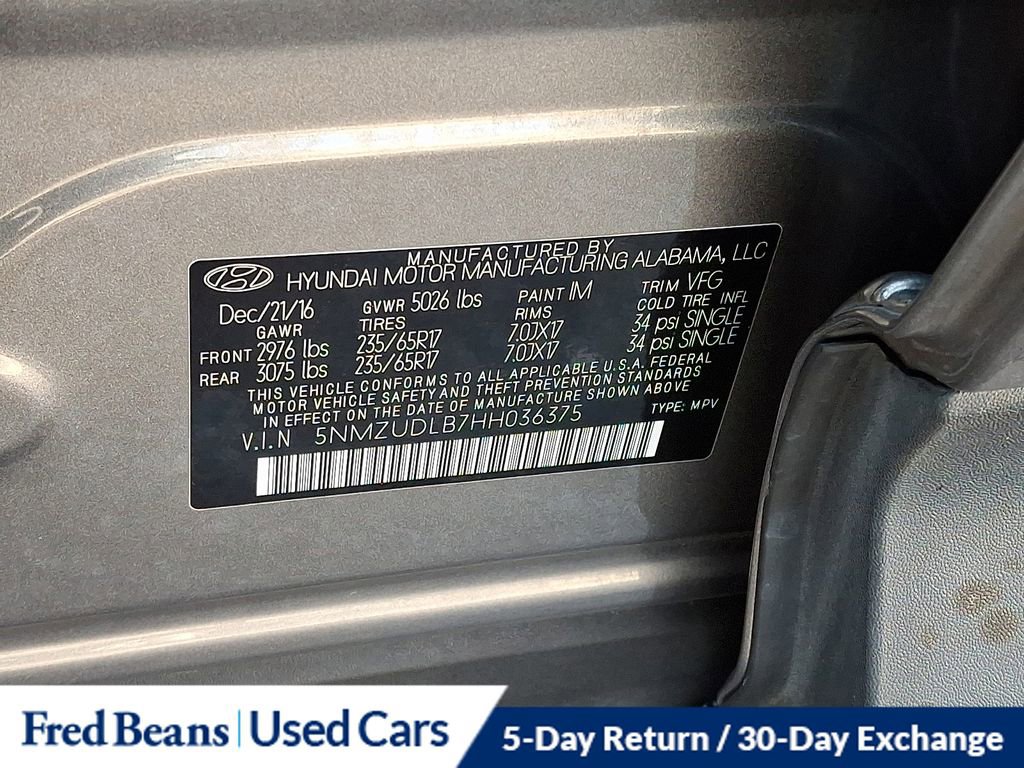 Used 2017 Hyundai Santa Fe Sport w/ 2.4L Tech Package 04 image 32