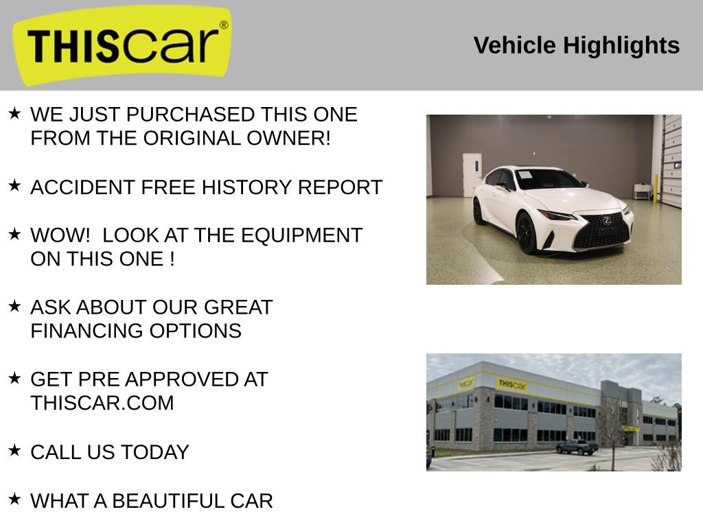 Used 2023 Lexus IS 300 w/ Premium Package RWD image 12