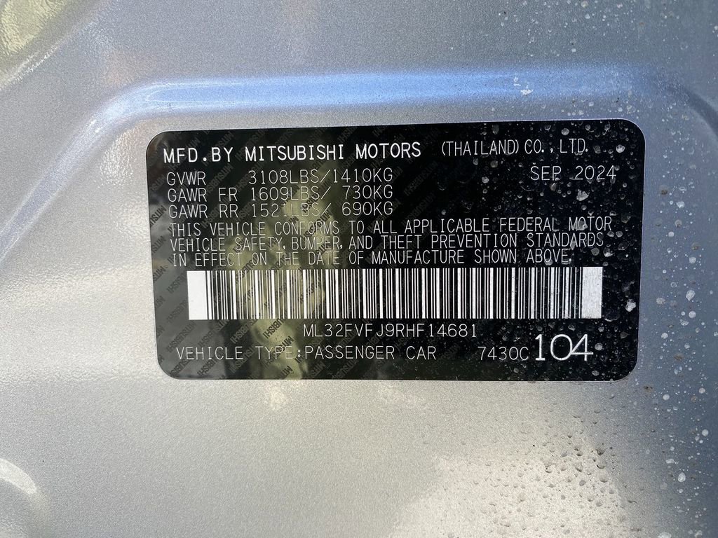 New 2024 Mitsubishi Mirage G4 SE image 32