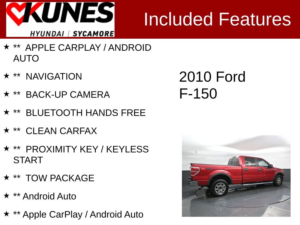 Used 2010 Ford F150 4x4 SuperCrew image 2