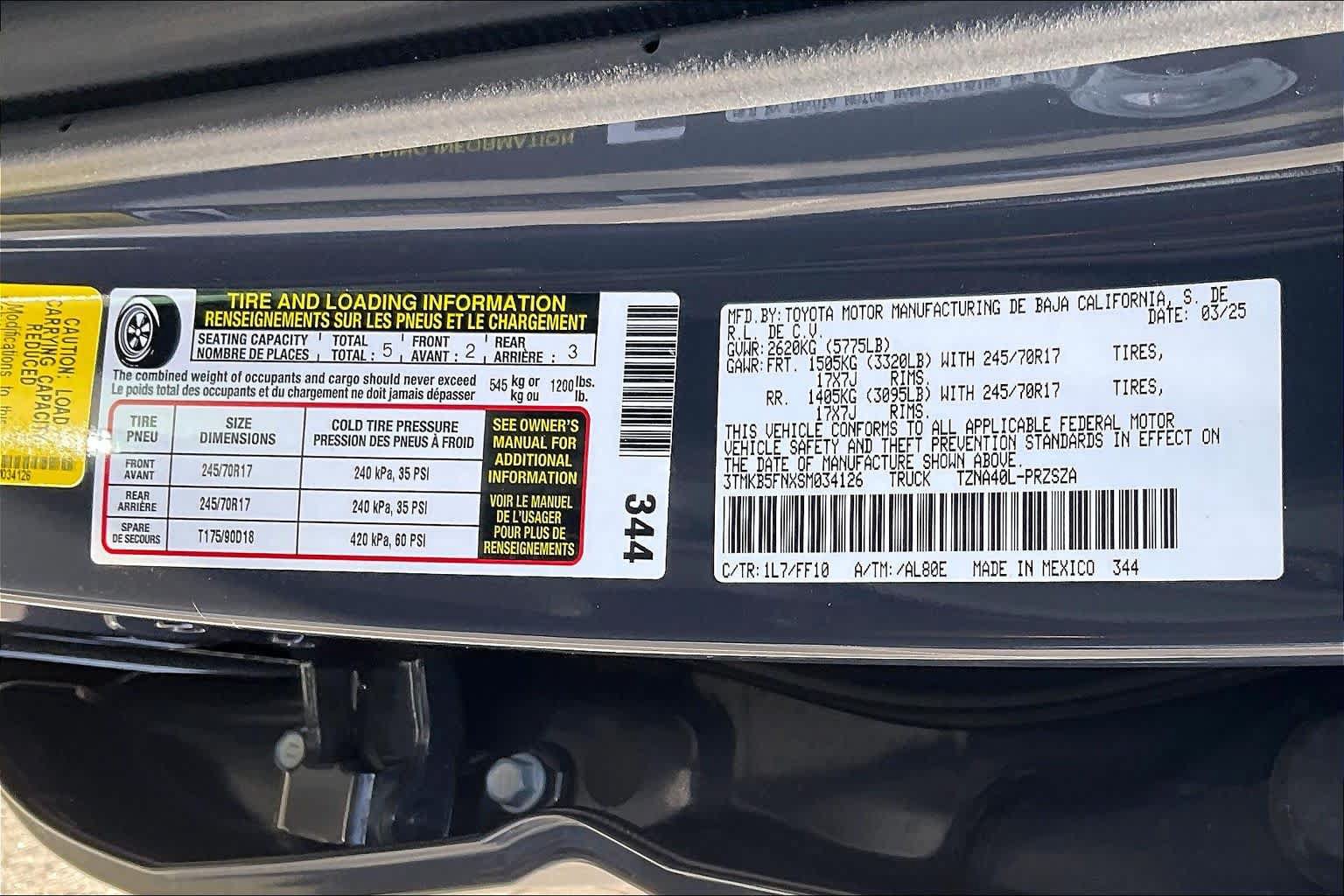 Certified 2025 Toyota Tacoma SR5 RWD image 35