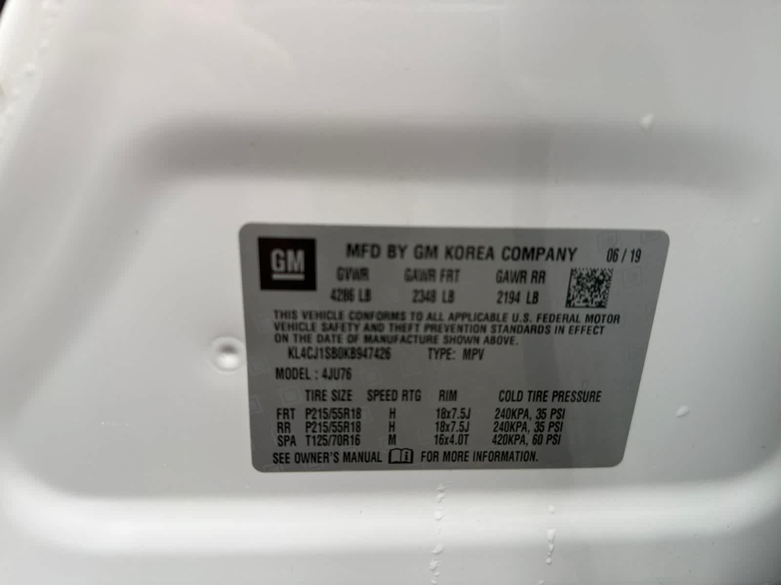 Used 2019 Buick Encore Sport Touring w/ Safety Package FWD image 25