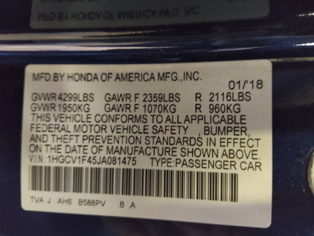 Used 2018 Honda Accord EX image 33