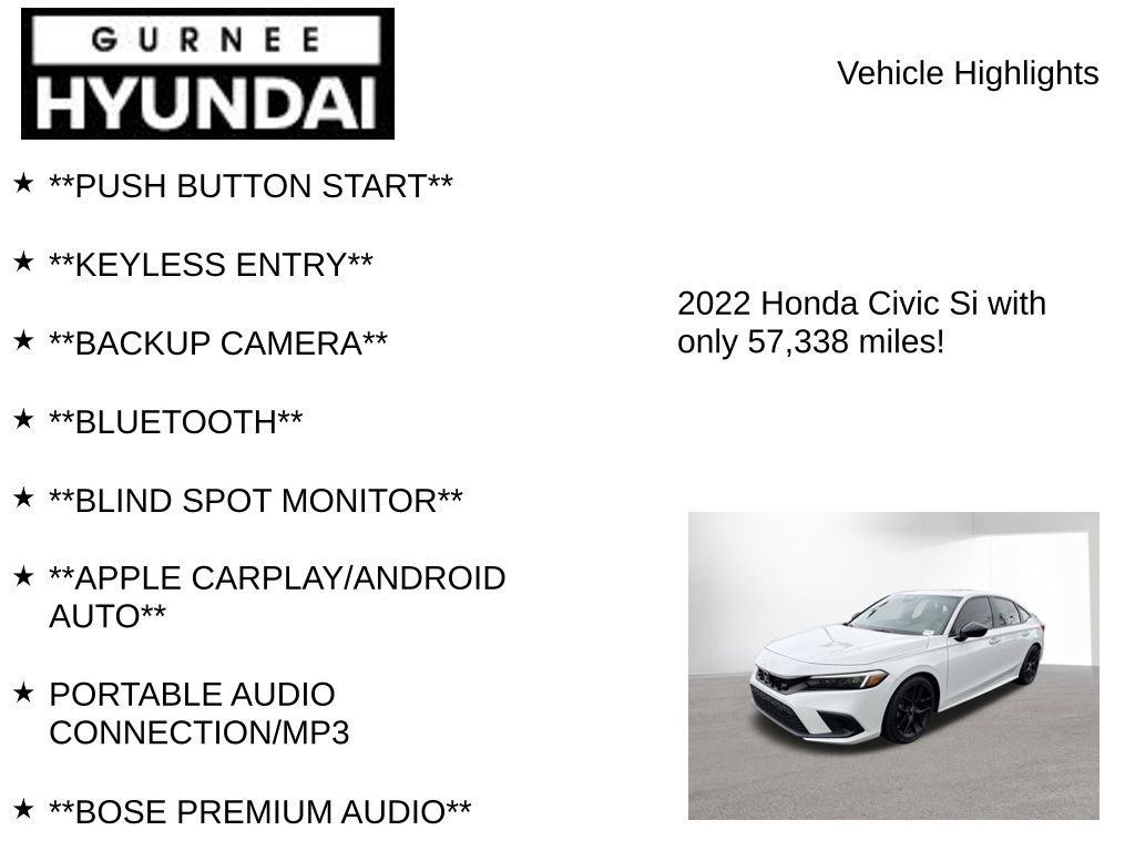 Used 2022 Honda Civic Si image 7