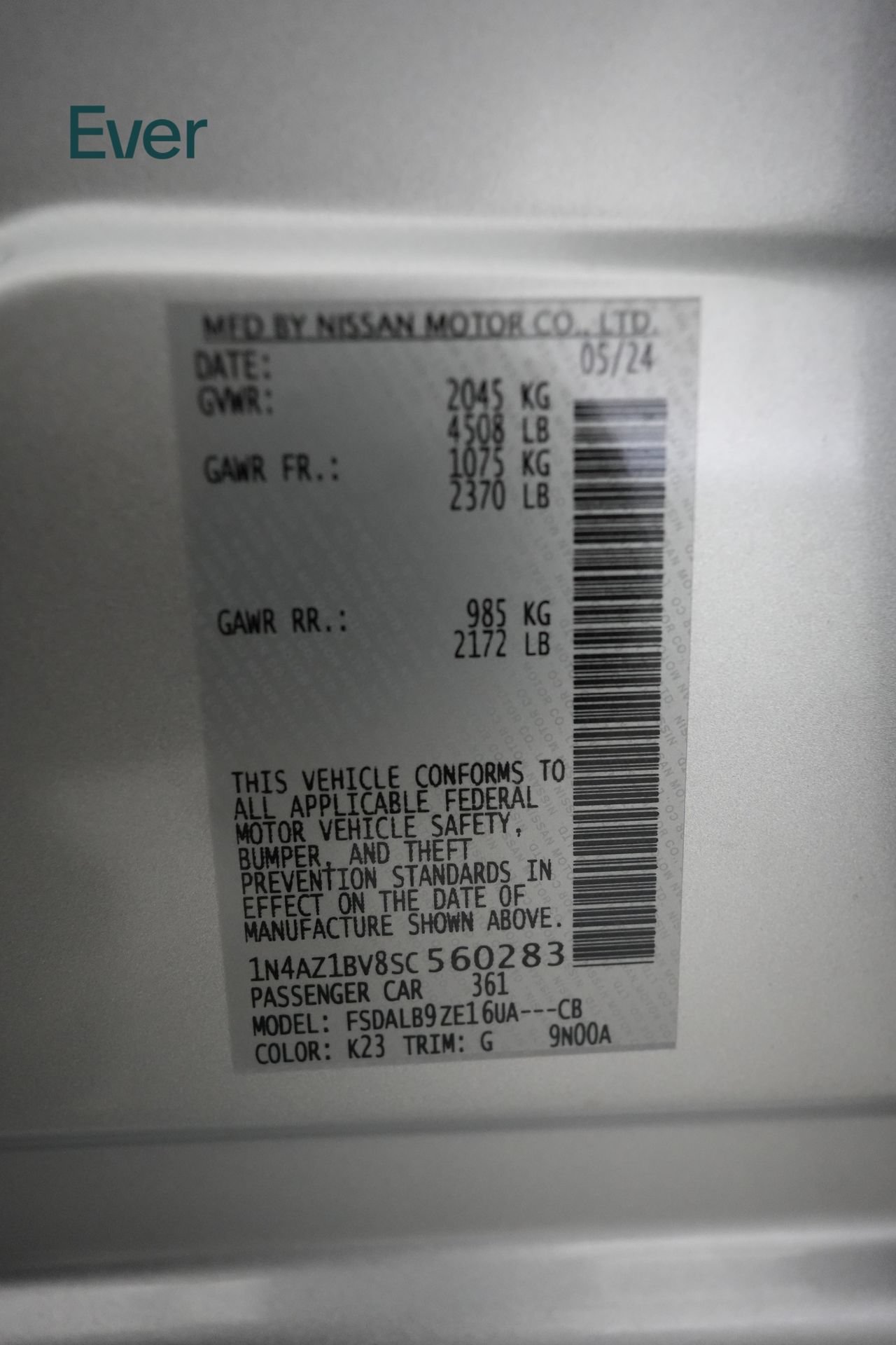 Used 2025 Nissan Leaf S FWD image 28