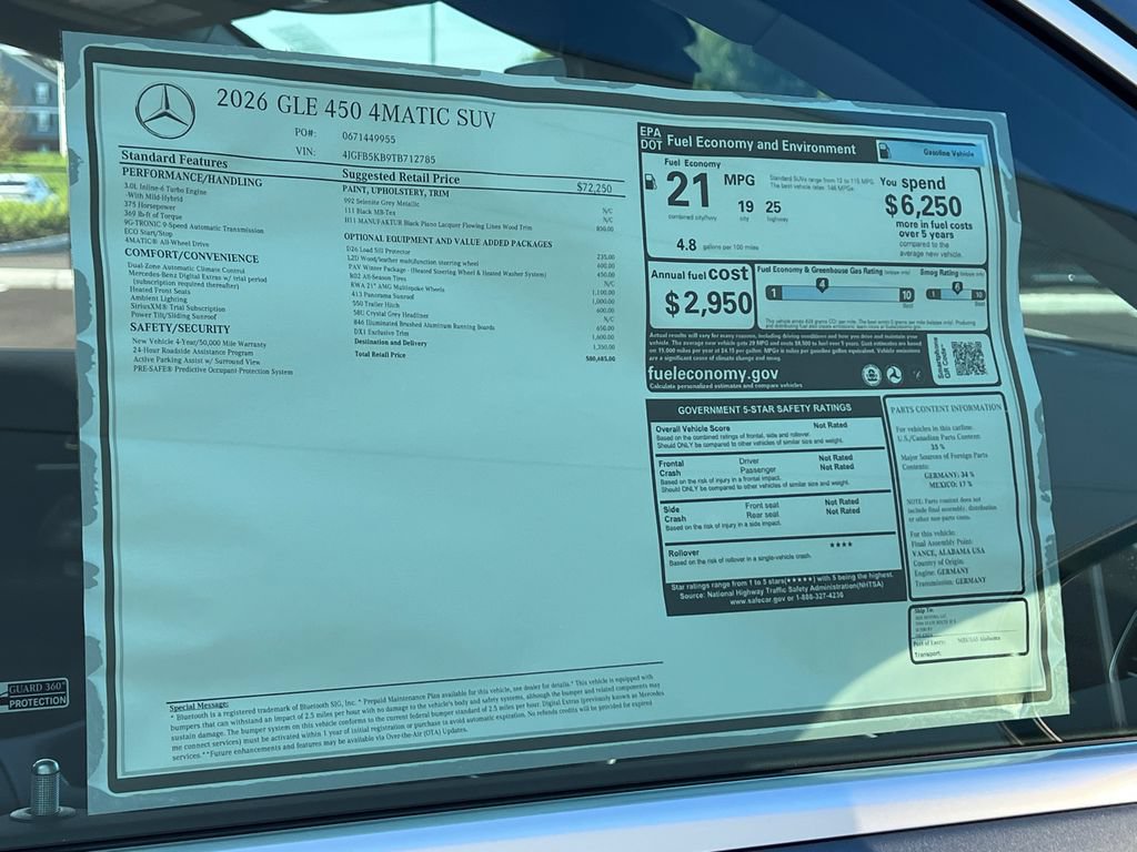New 2026 Mercedes-Benz GLE 450 4MATIC image 38