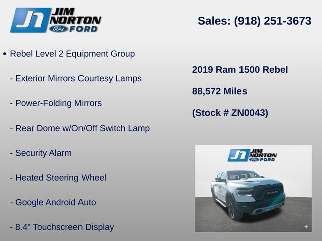 Used 2019 RAM 1500 Rebel w/ Rebel Level 2 Equipment Group AWD/4WD image 15
