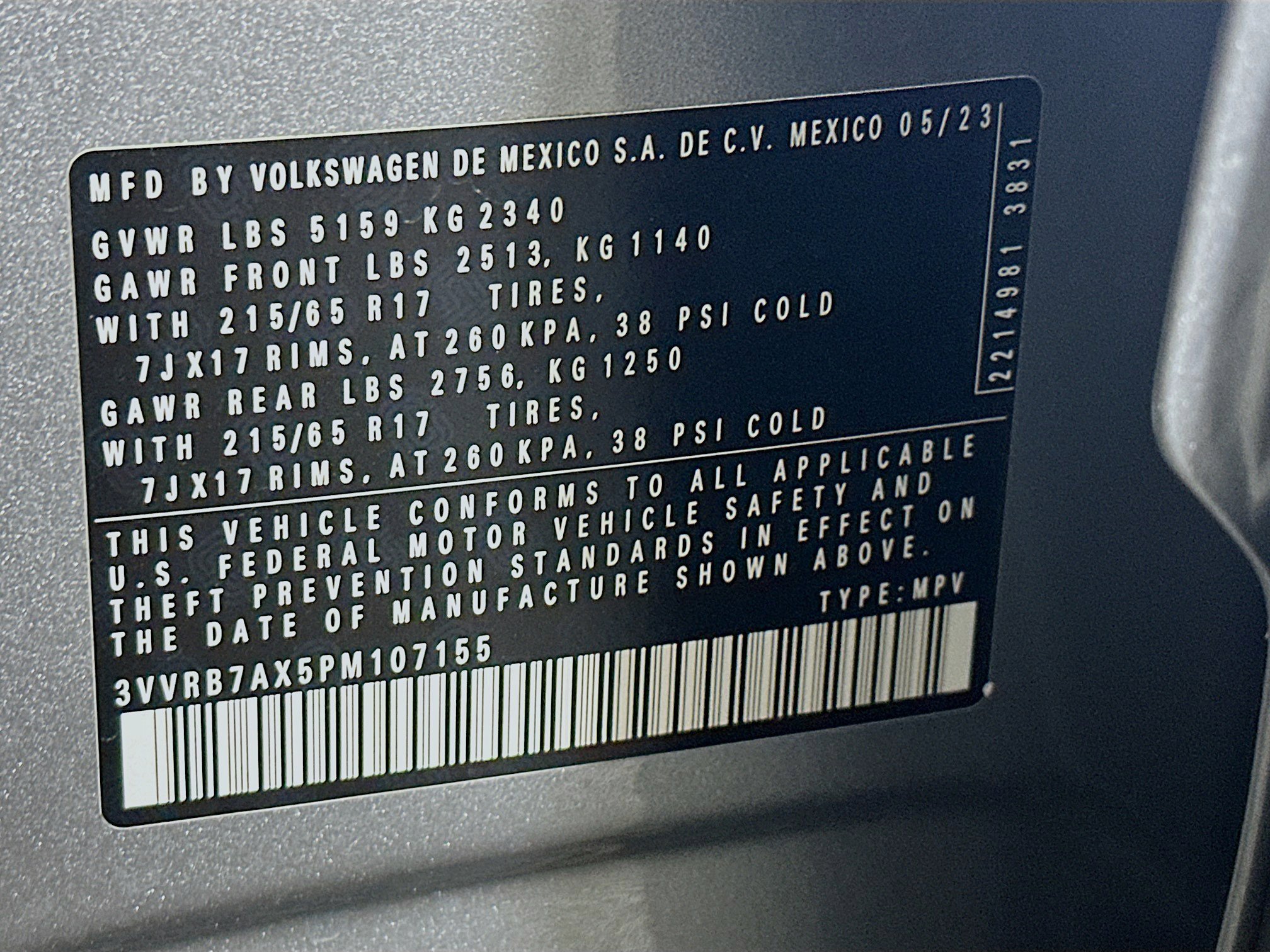 Used 2023 Volkswagen Tiguan S image 12