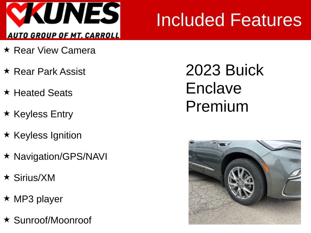 Used 2023 Buick Enclave Premium w/ Experience Buick Package AWD/4WD image 3