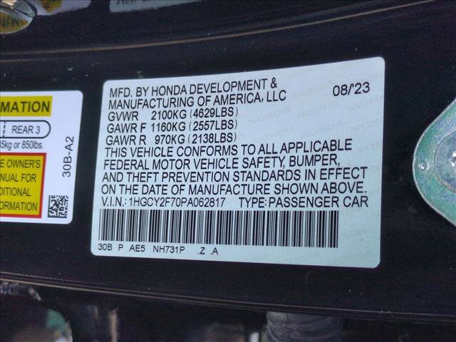 Certified 2023 Honda Accord Sport image 24