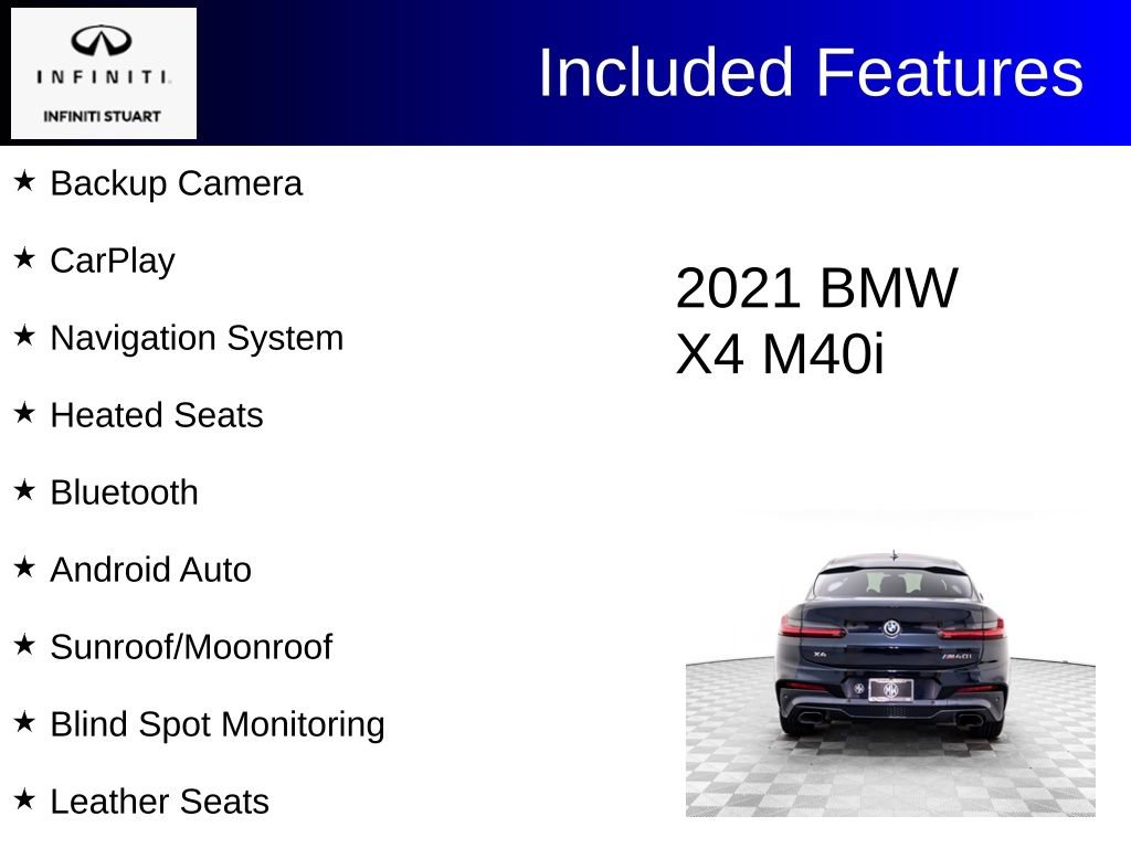 Used 2021 BMW X4 M40i w/ Premium Package AWD/4WD video 2