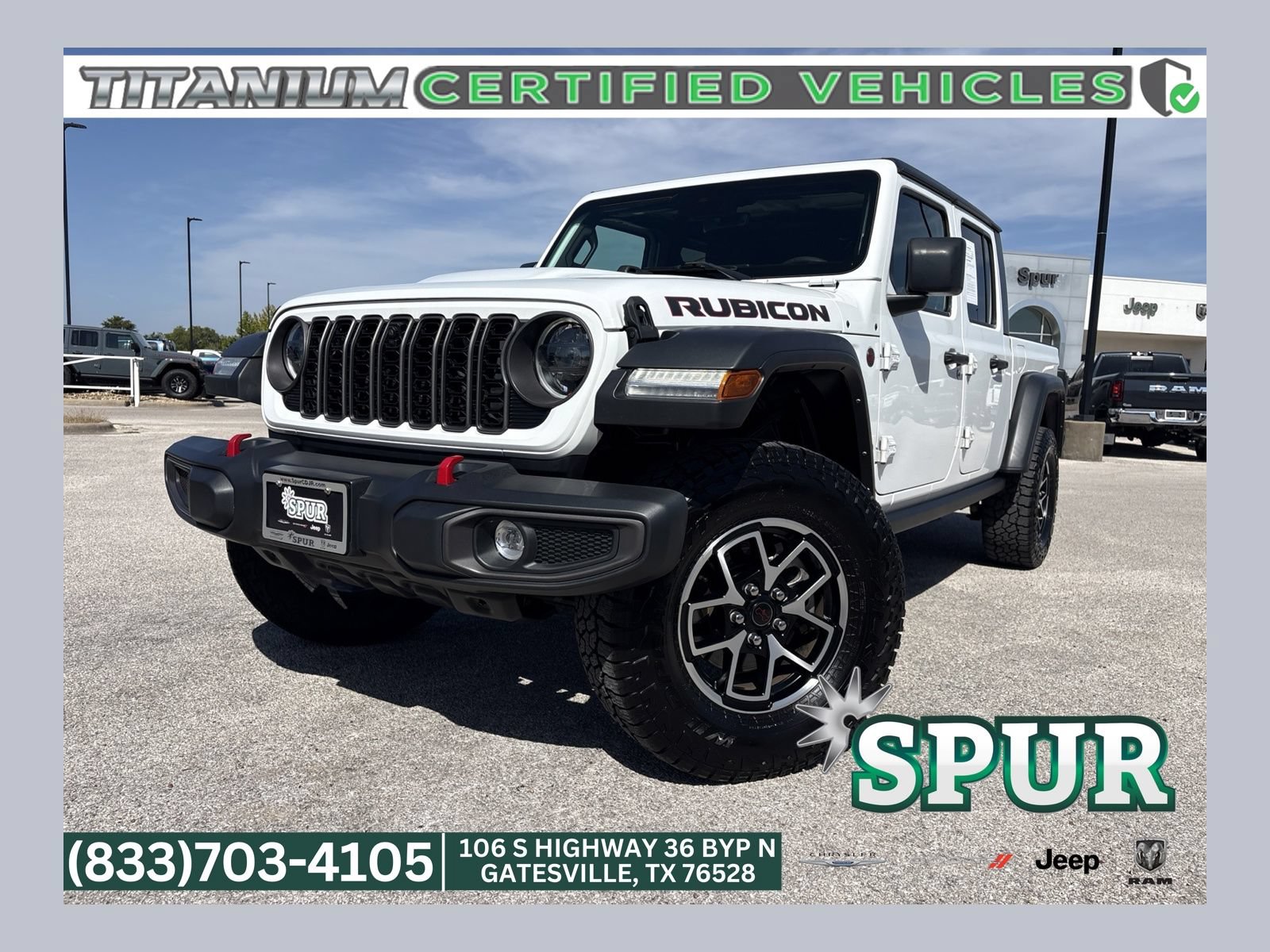 Used 2024 Jeep Gladiator Rubicon w/ Technology Group AWD/4WD image 1