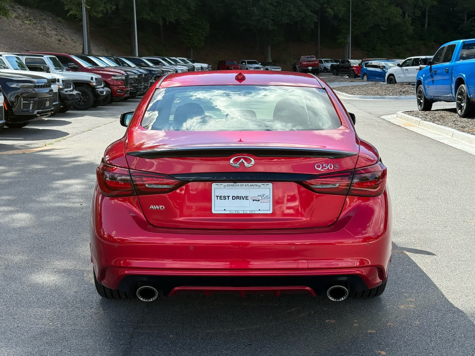 Used 2023 INFINITI Q50 Red Sport 400 w/ Carbon Fiber Package AWD/4WD image 4