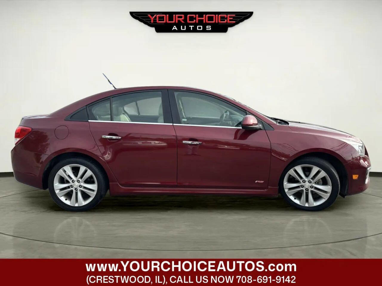 Used 2015 Chevrolet Cruze LTZ w/ Sun, Sound and Sport Package FWD image 6