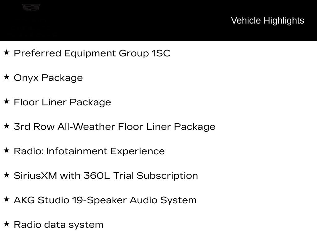 Certified 2025 Cadillac Escalade Sport w/ LPO, ONYX Package RWD image 6