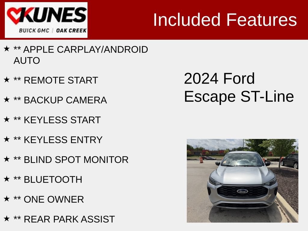 Used 2024 Ford Escape ST-Line FWD image 2