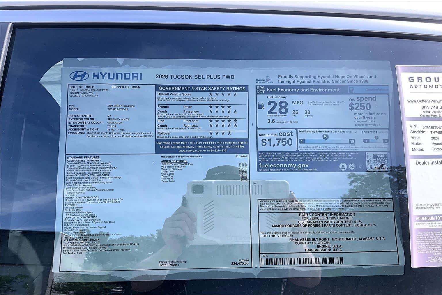 New 2026 Hyundai Tucson SEL Plus FWD image 19