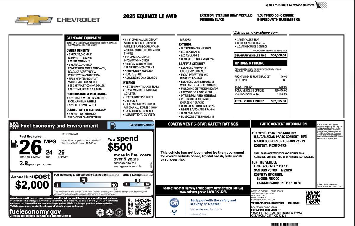Used 2025 Chevrolet Equinox LT image 12