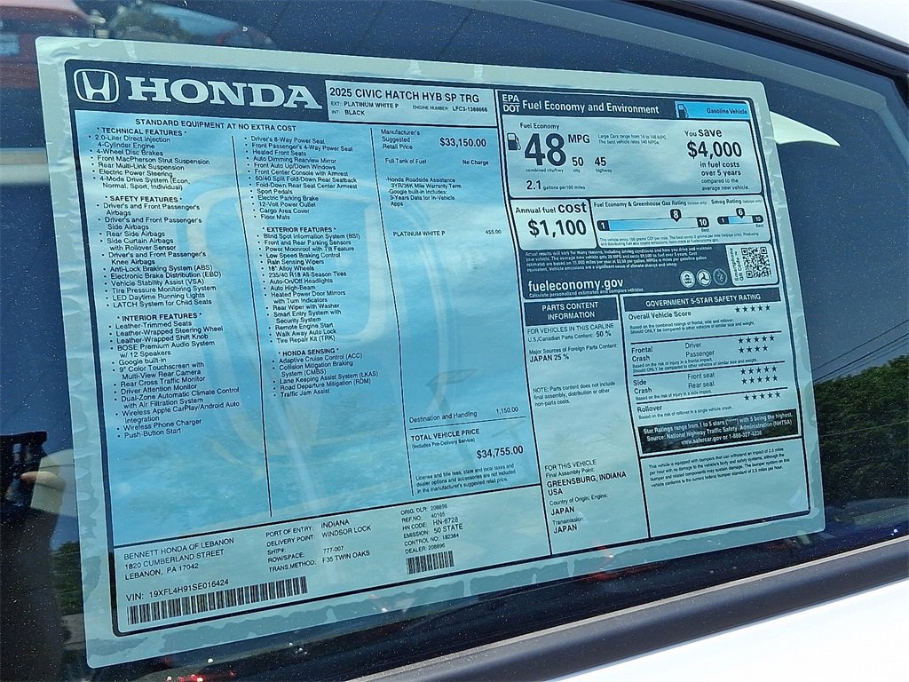 New 2025 Honda Civic Sport Touring image 11