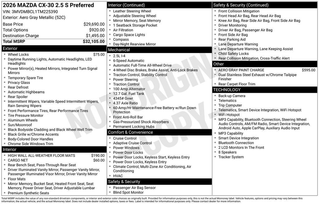 New 2026 MAZDA CX-30 AWD 2.5 S image 7