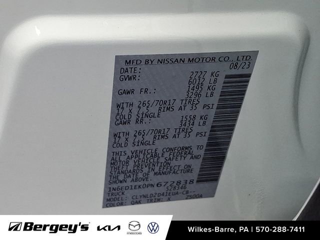 Used 2023 Nissan Frontier PRO-4X w/ Pro Convenience Package image 30