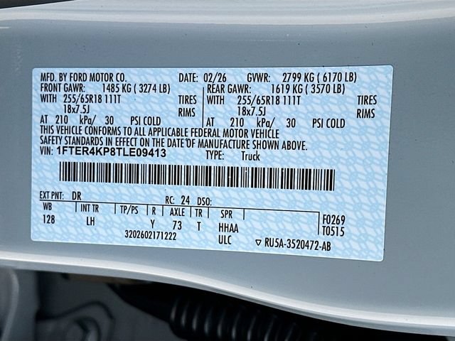 New 2026 Ford Ranger Lariat w/ Convenience Package AWD/4WD image 20