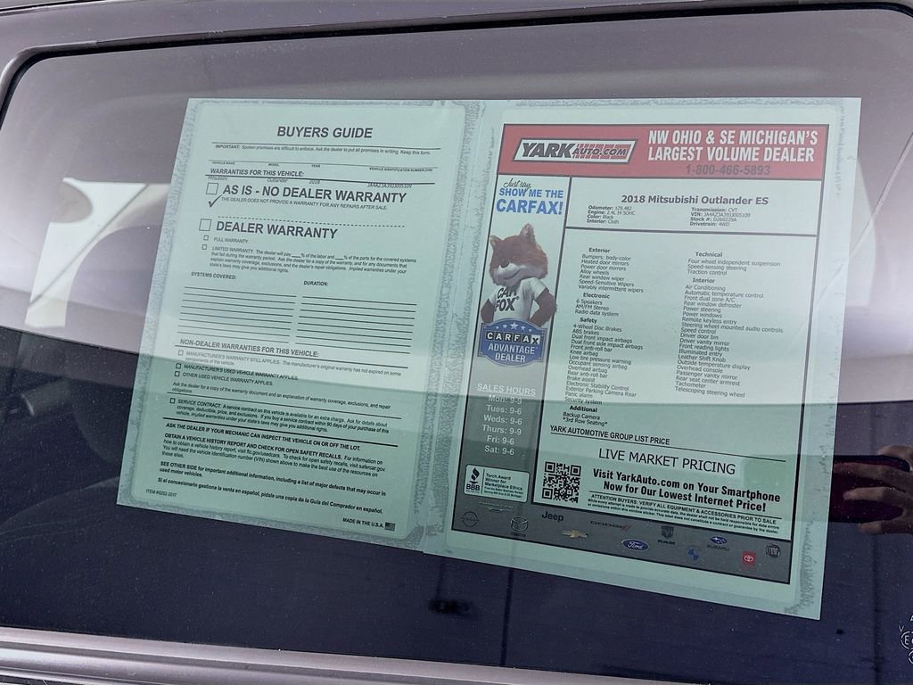 Used 2018 Mitsubishi Outlander ES image 12