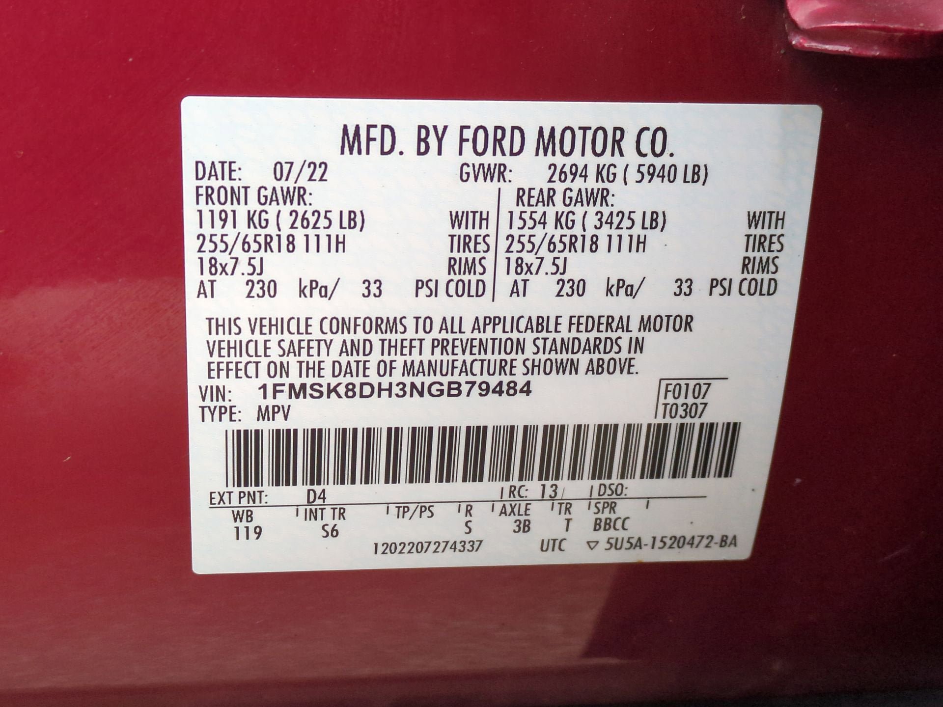 Used 2022 Ford Explorer XLT w/ Equipment Group 202A AWD/4WD image 33