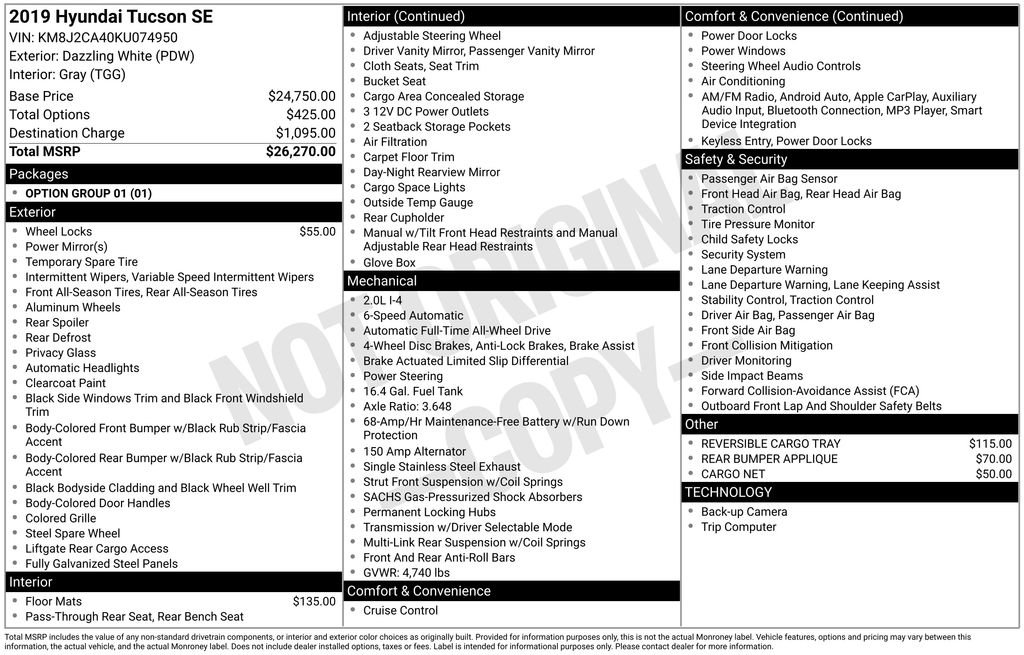 Used 2019 Hyundai Tucson SE image 15