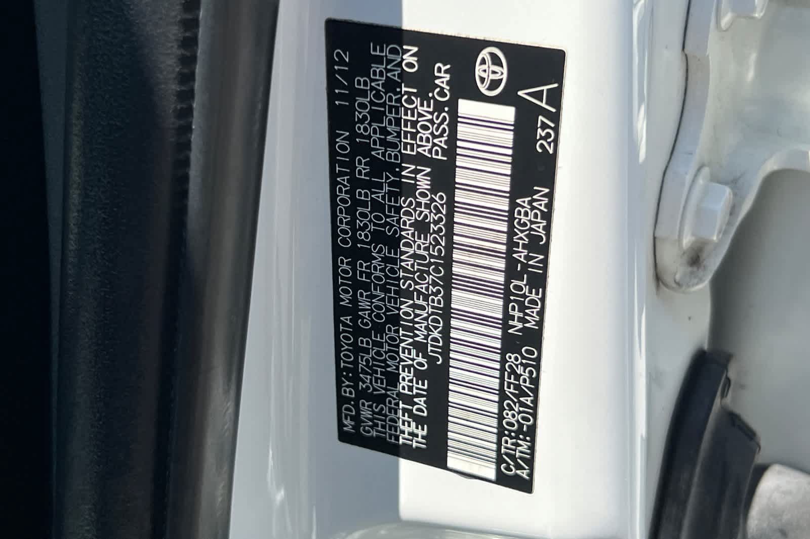 Used 2012 Toyota Prius C Three FWD image 32