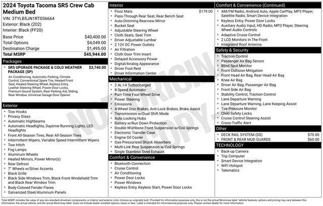 Used 2024 Toyota Tacoma SR5 image 7