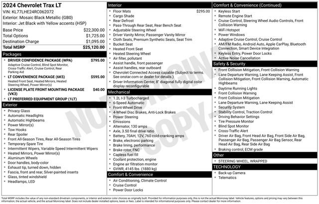 Used 2024 Chevrolet Trax LT w/ Driver Confidence Package image 15