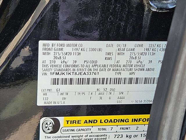 Used 2018 Ford Expedition Max Limited w/ Equipment Group 301A RWD image 21