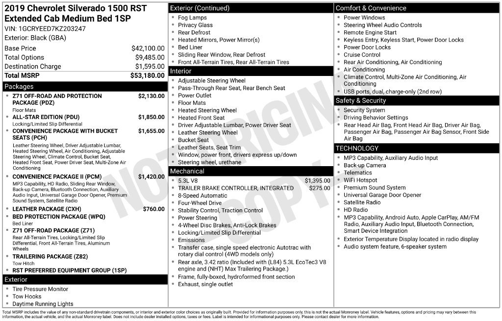Certified 2019 Chevrolet Silverado 1500 RST AWD/4WD image 34