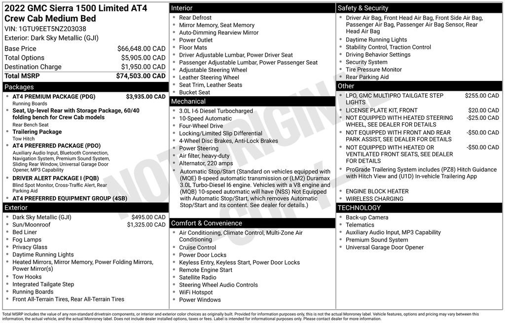 Certified 2022 GMC Sierra 1500 AT4 w/ AT4 Premium Package AWD/4WD image 39