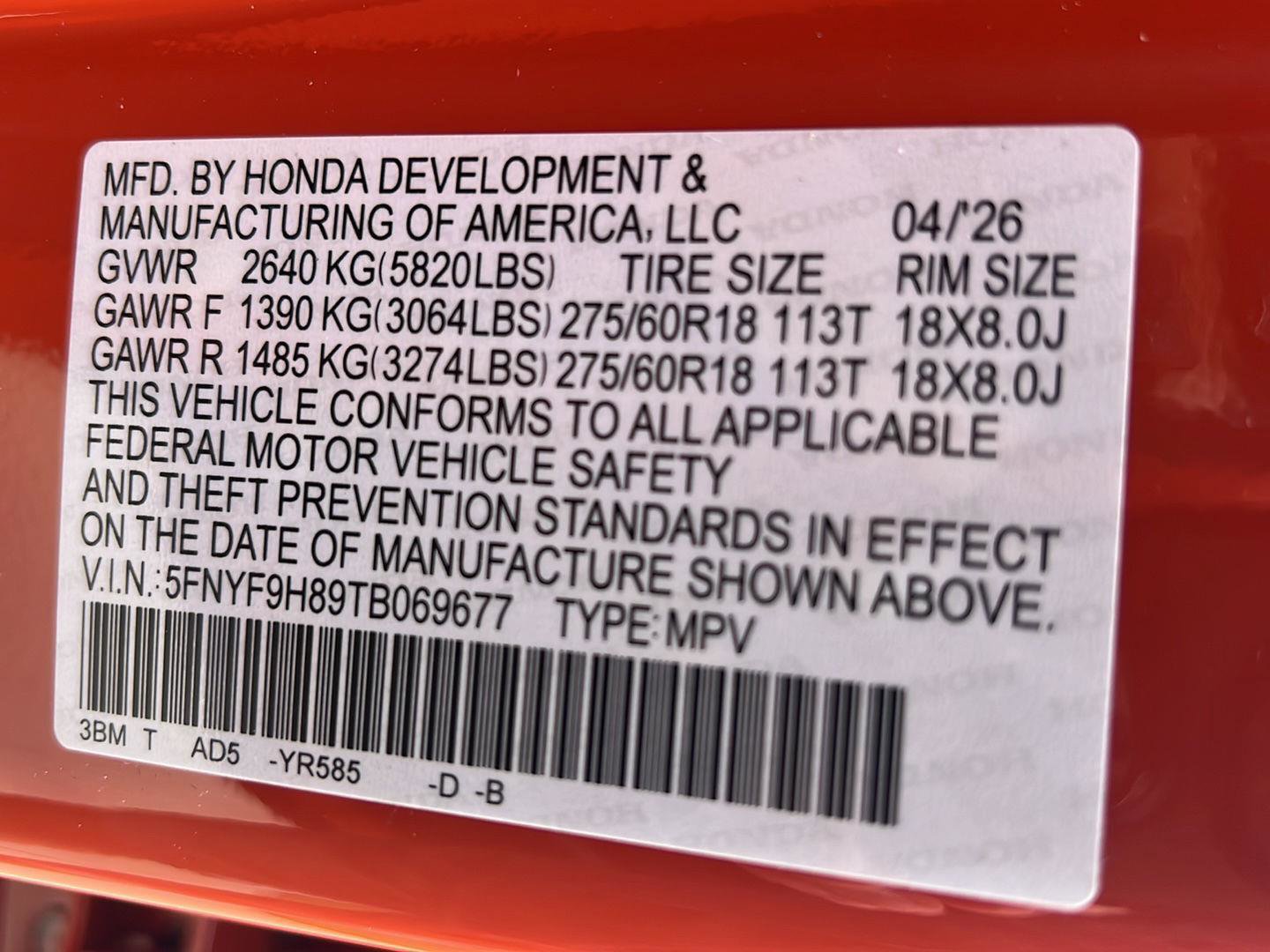 New 2026 Honda Passport TrailSport Elite image 39