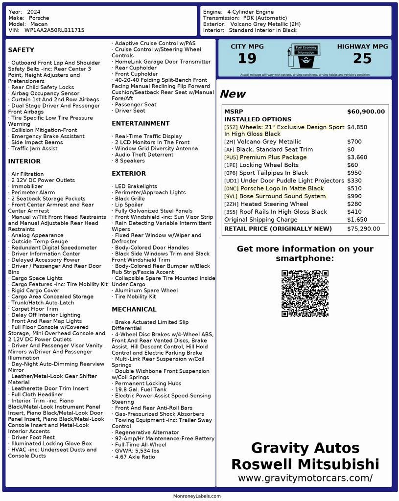 Used 2024 Porsche Macan w/ Premium Plus Package image 3