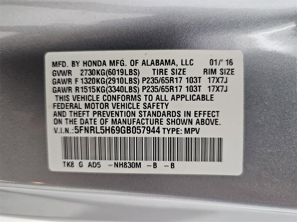Used 2016 Honda Odyssey EX-L image 52