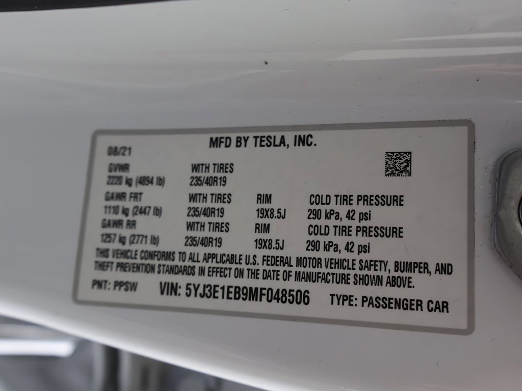 Used 2021 Tesla Model 3 Long Range image 53