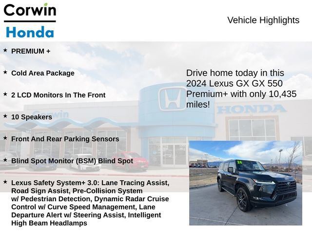 Used 2024 Lexus GX 550 w/ Accessory Package (Z1) image 6