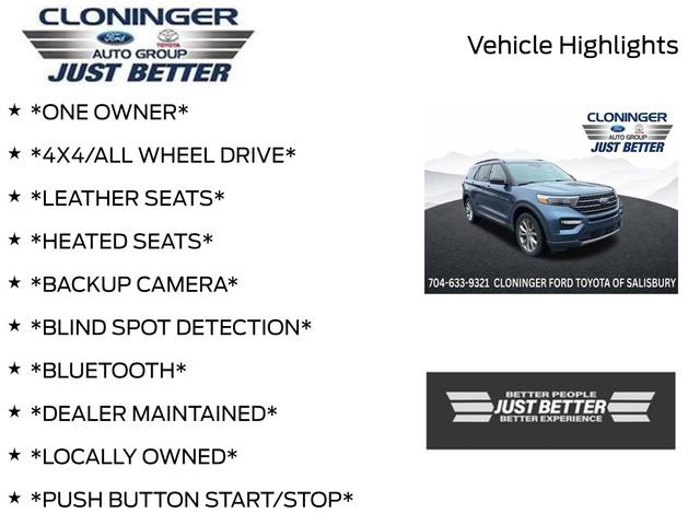 Used 2020 Ford Explorer XLT w/ Equipment Group 202A AWD/4WD image 3