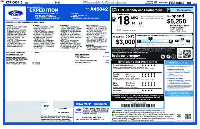 Used 2024 Ford Expedition Limited AWD/4WD image 5