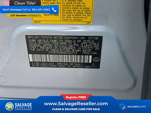 Used 2008 Lexus GS 350 AWD image 13