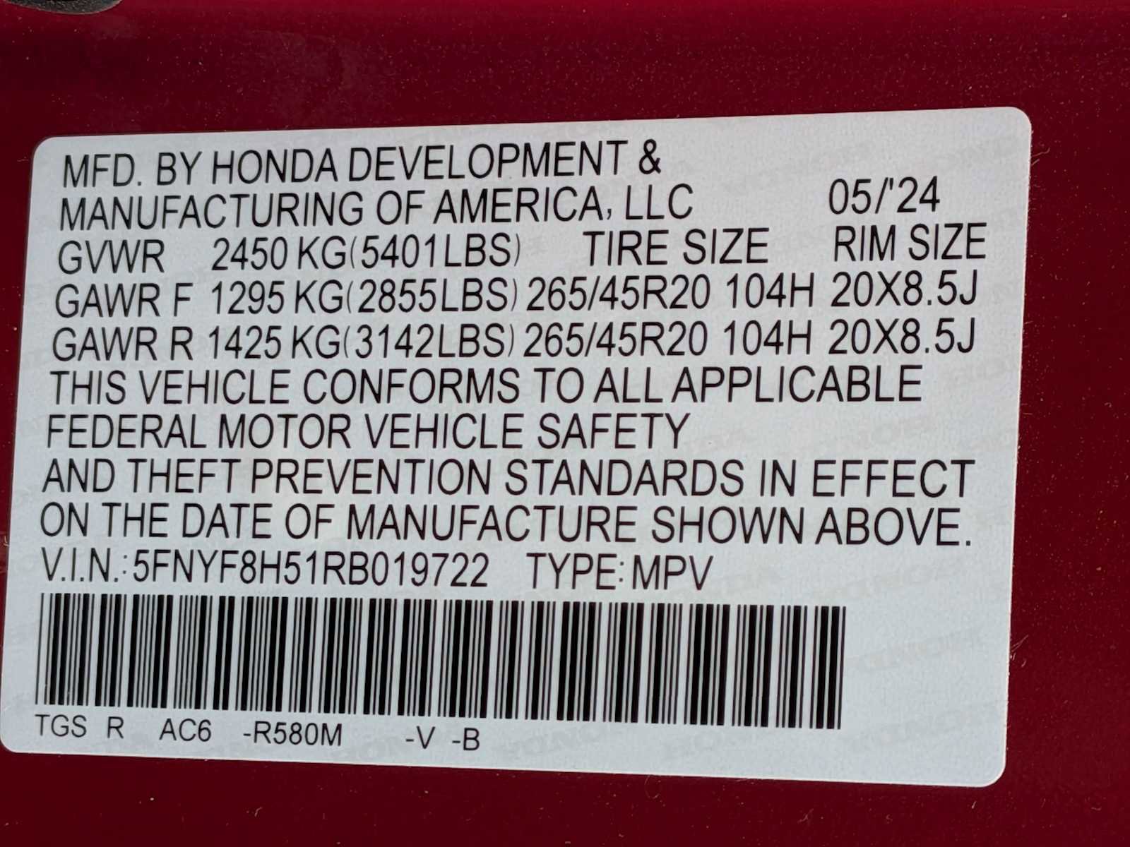 Certified 2024 Honda Passport EX-L image 32