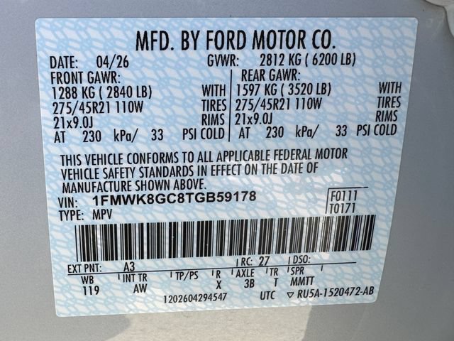 New 2026 Ford Explorer ST w/ Sun And Sound Package AWD/4WD image 16