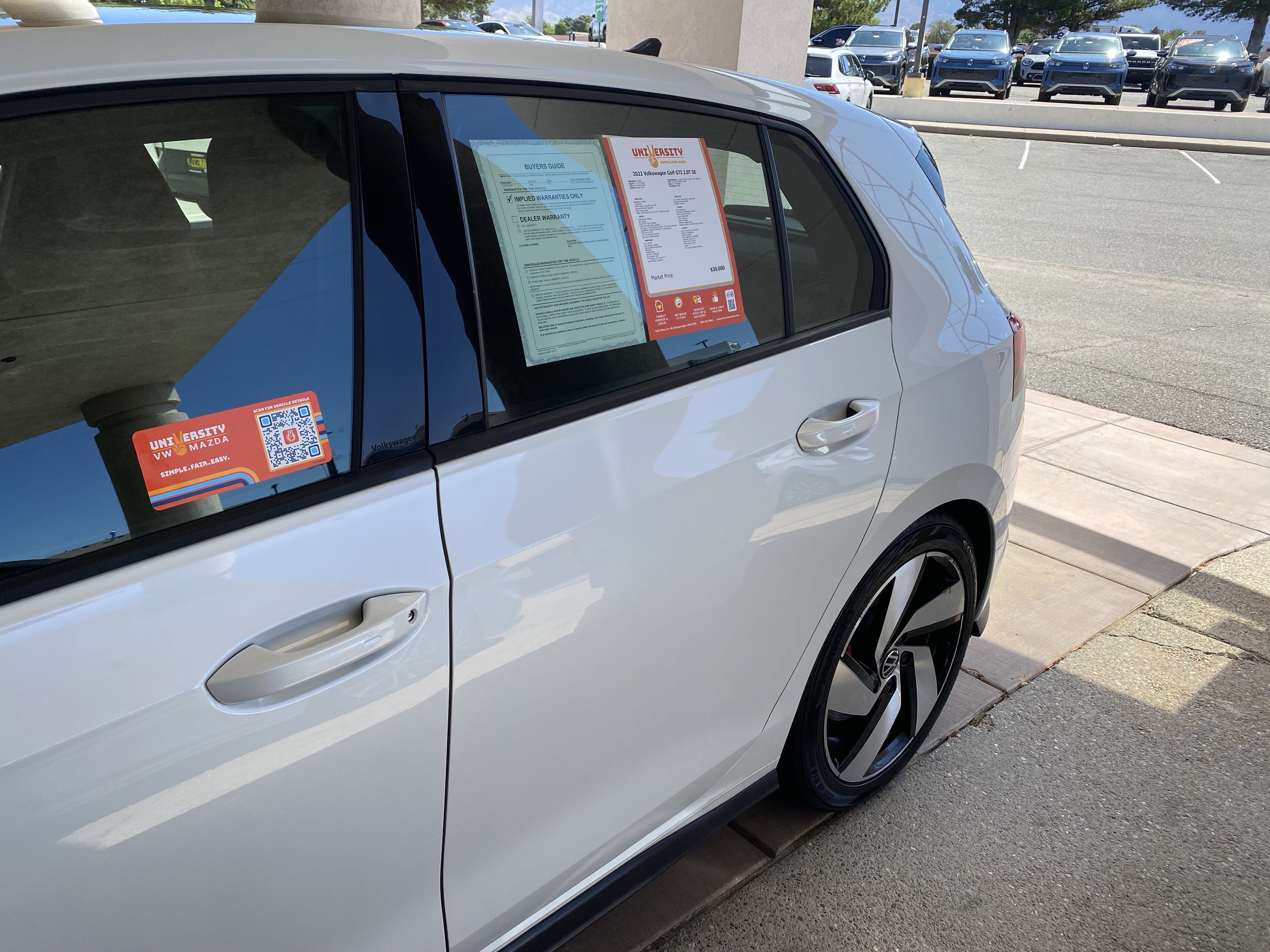 Certified 2022 Volkswagen GTI SE FWD image 58