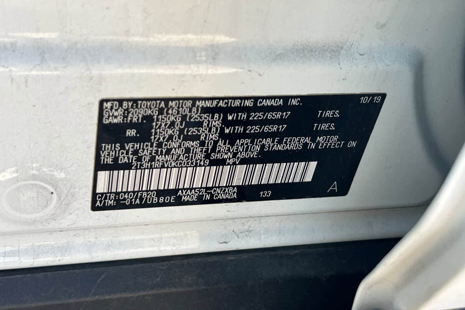 Used 2019 Toyota RAV4 LE FWD image 28